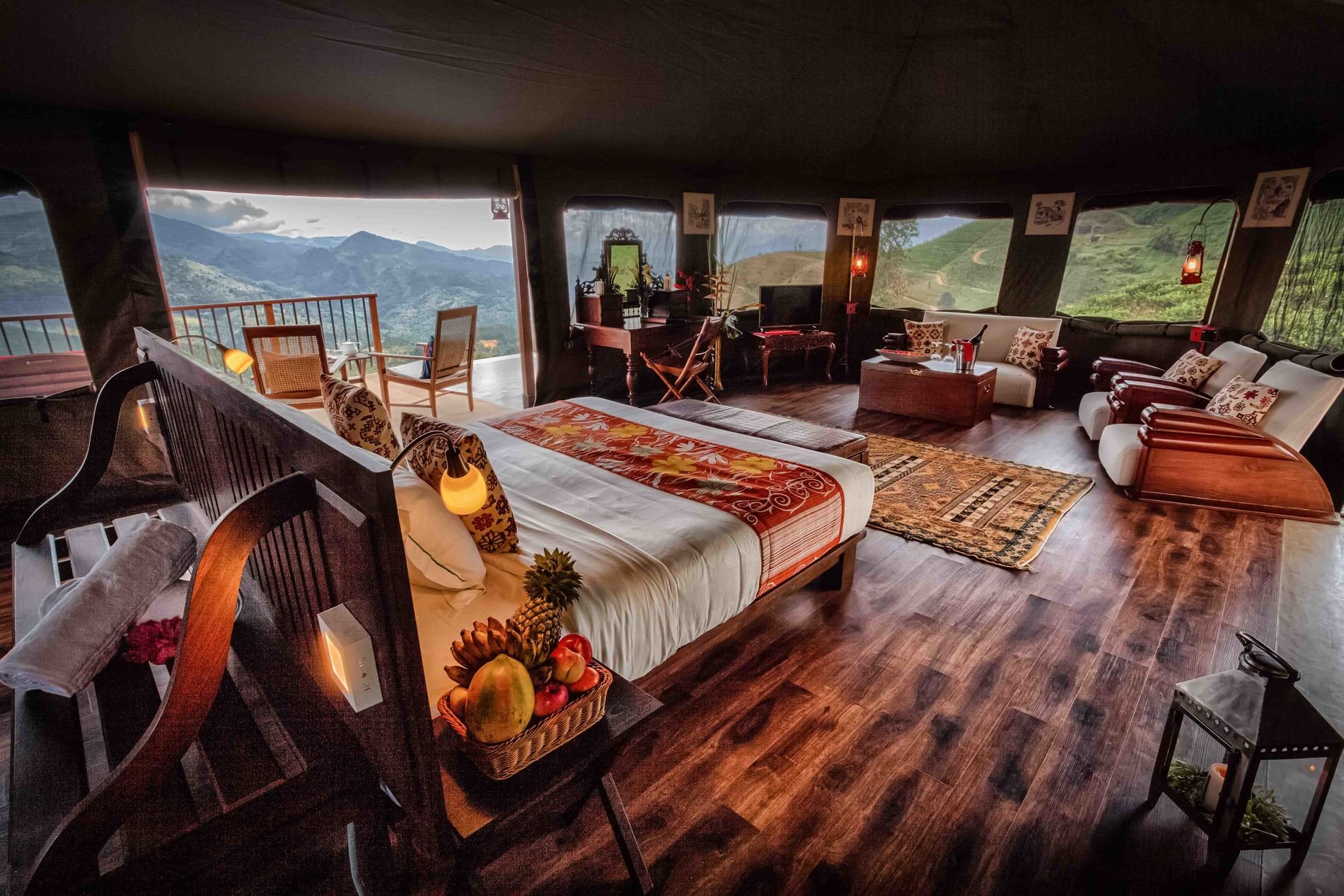 Madulkelle Tea & Eco Lodge 4 star Kandy Sri Lanka bedroom with view